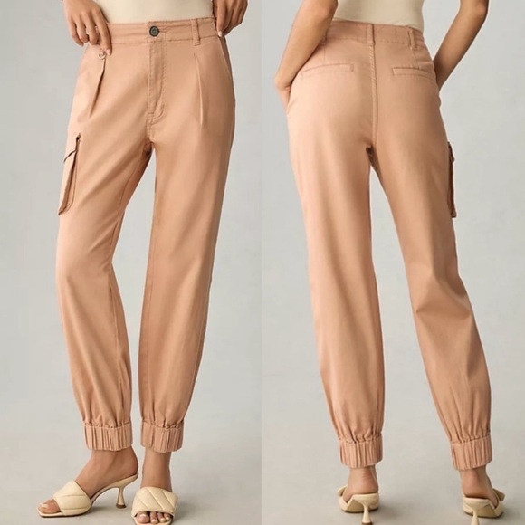 NWT Anthropologie Pilcro Low Rise Relaxed Cargo Jogger Pants - Picture 1 of 10
